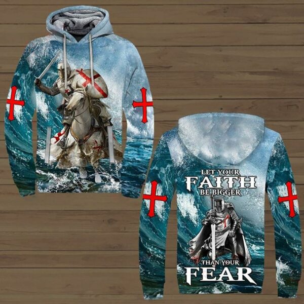 Let Your Faith Be Bigger Than Your Fear All Over Printed Shirts - Image 2