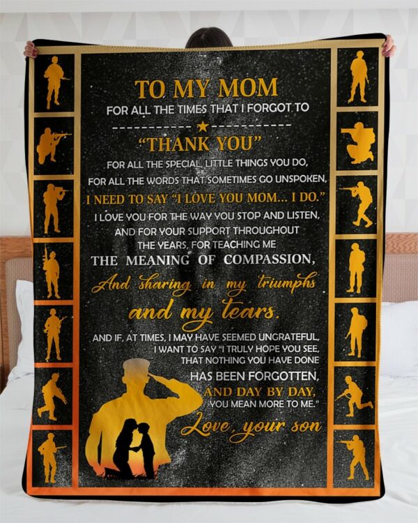 A Letter To My Mom Blanket BS1184
