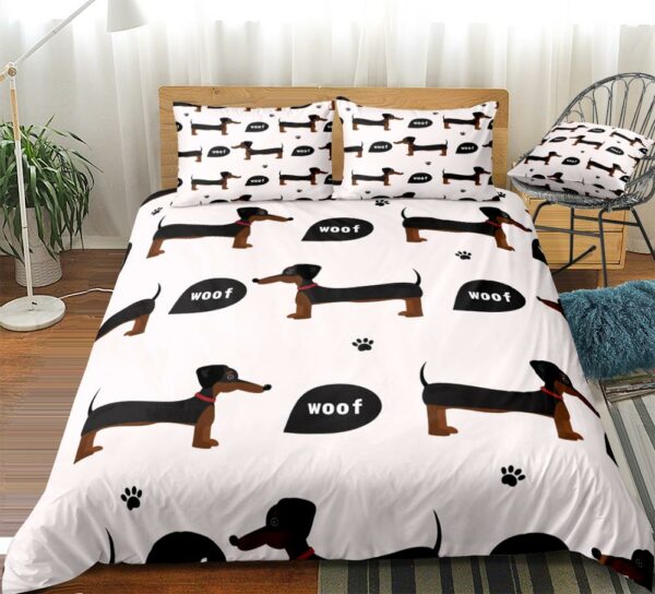 Cute Dachshund Dog Lover Bedding Set BS1199