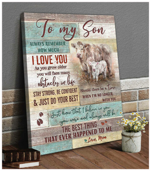 To My Son I Love You Canvas Wall Art CA221 - Image 3