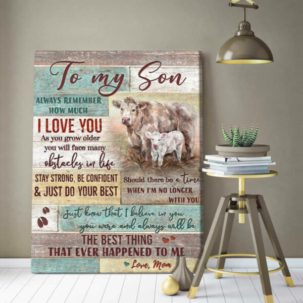 To My Son I Love You Canvas Wall Art CA221 - Image 4