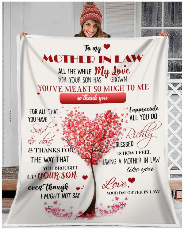 A Letter To My Mother-in-law Blanket BS276