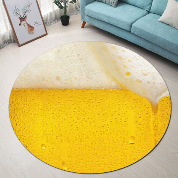 Love Beer Round Carpet Rug - Round Rugs RG706 - Image 3