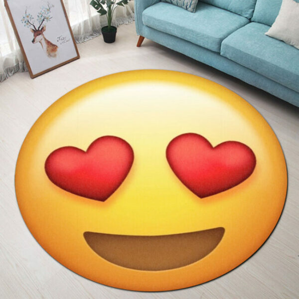 Funny Icon Carpet Rug - Round Rugs RG720 - Image 3