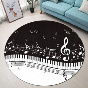 Love Music Carpet Rug – Round Rugs RG722