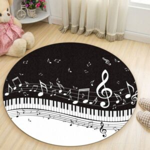 Love Music Carpet Rug – Round Rugs RG722