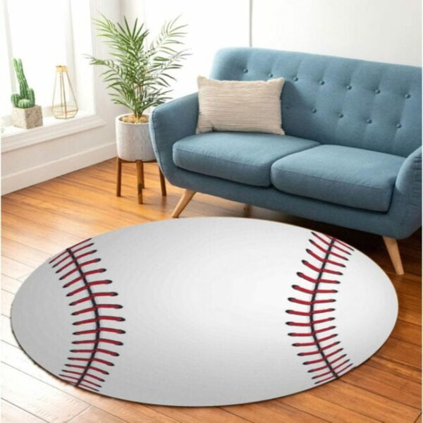 Baseball Round Carpet Rug - Round Rugs RG701 - Image 3