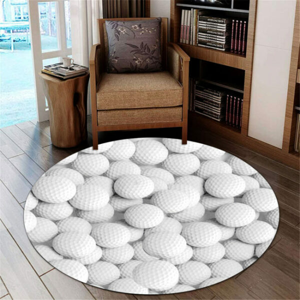 Love Golf Round Carpet Rug - Round Rugs RG714 - Image 2