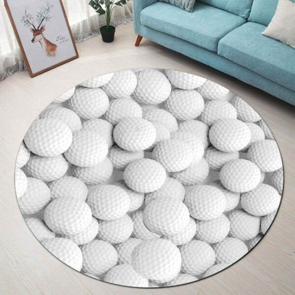 Love Golf Round Carpet Rug - Round Rugs RG714 - Image 3