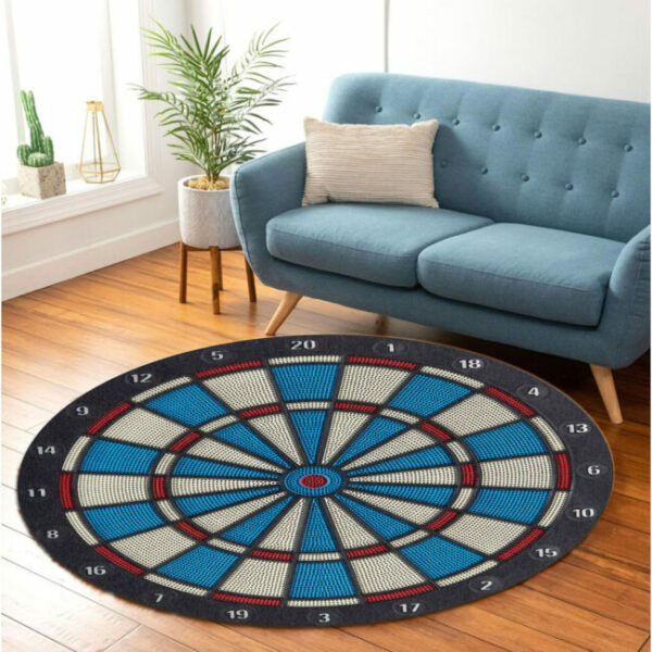 Love Darts Game Carpet Rug - Round Rugs RG717 - Image 3