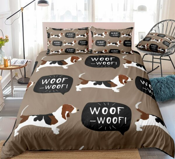 Basset Hound Dog Bedding Set BS1261