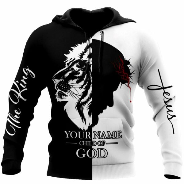 Christian Clothes : "Premium Jesus - Child Of God Customize Name 3d All Over Printed Unisex Shirts 03" - Image 2