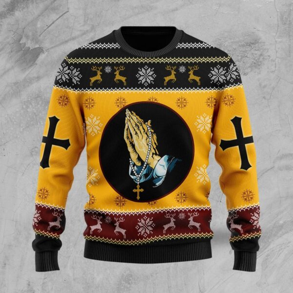 Jesus Christmas Knitted Sweater - Image 2