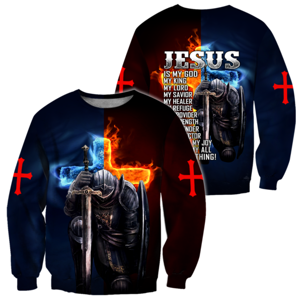 Christian Clothing: "Premium Jesus 3d All Over Printed Unisex Shirts" - Image 4