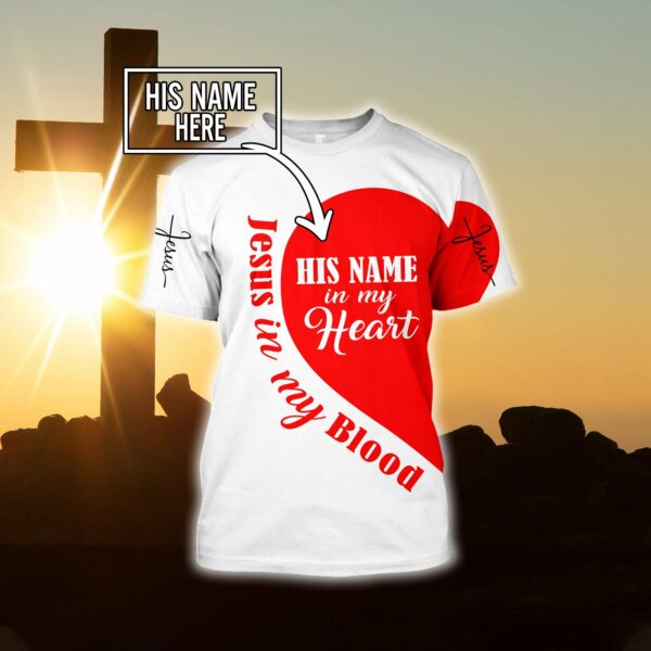 Christian Clothing: "Premium Jesus Customize Name 3d All Over Printed Couple Shirts" - Image 8