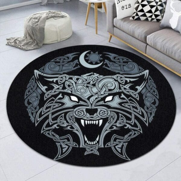 The Wolf Round Carpet Rug - Round Rugs RG705 - Image 3