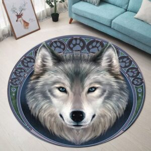 The Wolf Round Carpet Rug – Round Rugs RG707