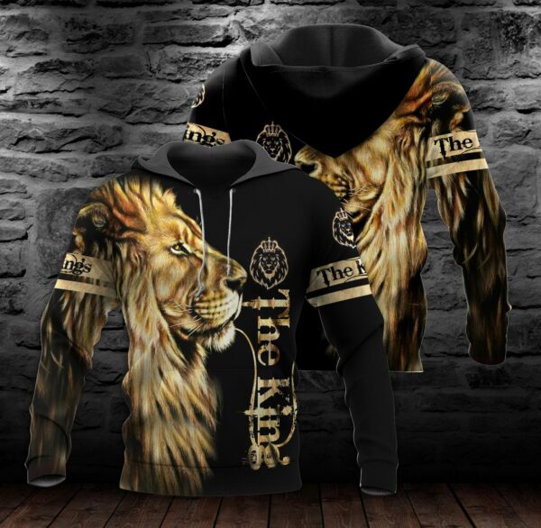 The King Lion 3D All Over Printed Hoodie, Sweater, T-Shirt, Zipped Hoodie