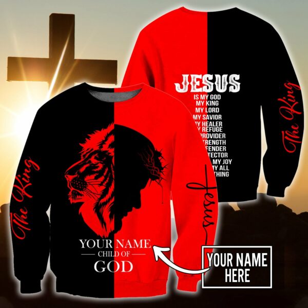 Christian Clothes : "Premium Jesus Customize Name 3d All Over Printed Unisex Shirts" - Image 6