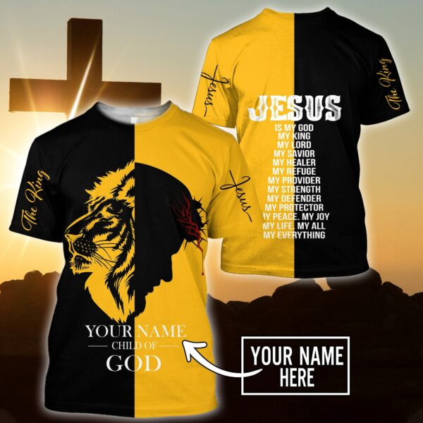 Christian Clothes : "Premium Jesus - Child Of God Customize Name 3d All Over Printed Unisex Shirts 01" - Image 5
