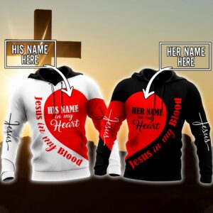 Christian Clothing: “Premium Jesus Customize Name 3d All Over Printed Couple Shirts”