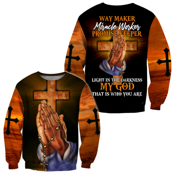 Christian Clothes : "Way Maker Miracle Worker Promise Keeper - Light The Darkness My God That Is Who You Are" - Image 5
