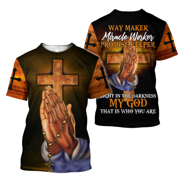 Christian Clothes : "Way Maker Miracle Worker Promise Keeper - Light The Darkness My God That Is Who You Are" - Image 6