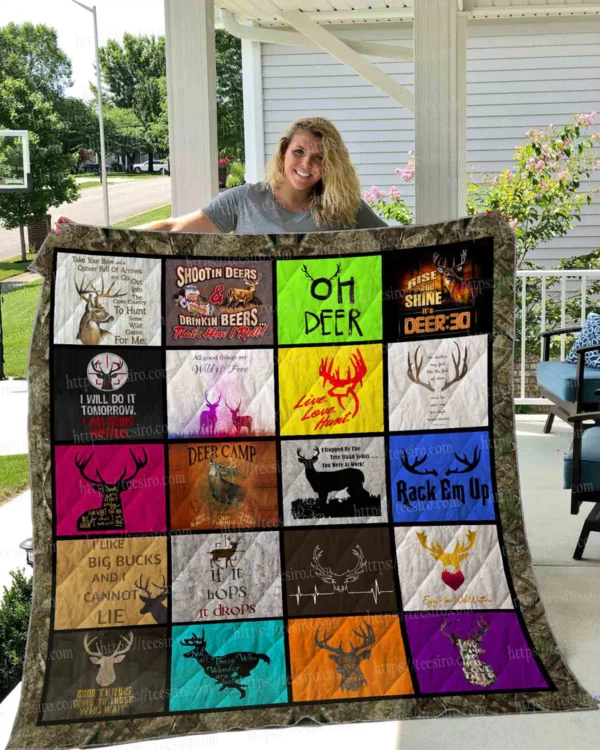 Love Deer Quilt BS2007