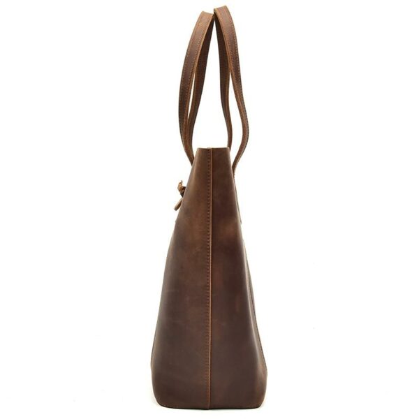 The Bard Weekender | Handmade Leather Duffle Bag - Image 4
