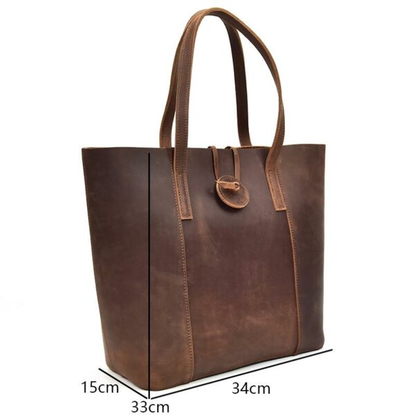 The Bard Weekender | Handmade Leather Duffle Bag - Image 2