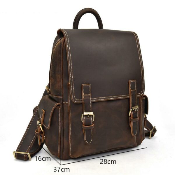 The Erlend Duffle Bag | Vintage Leather Weekender - Image 4