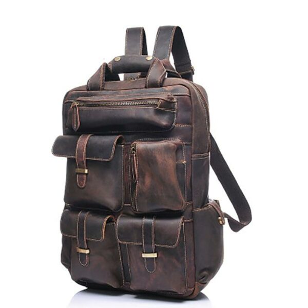 The Gosta Backpack | Handmade Vintage Leather - Image 2