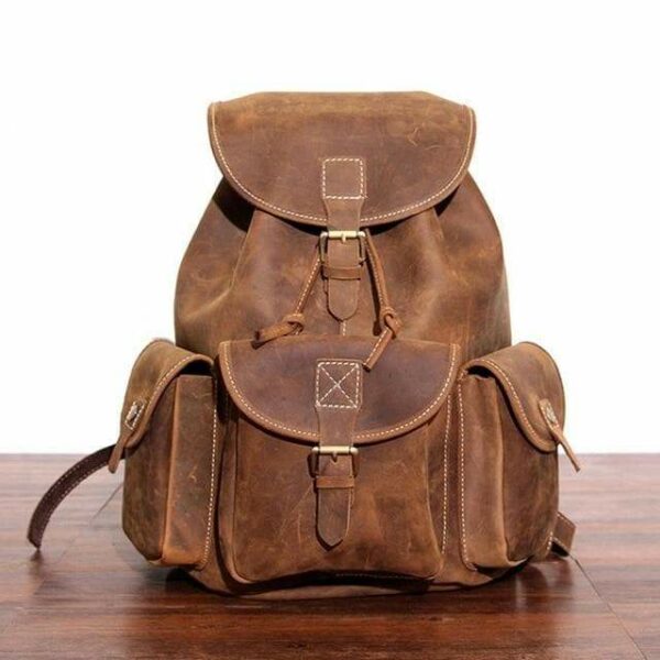 The Cael | Handmade Leather Coin Purse with Zipper - Image 6