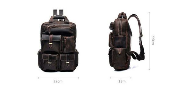 The Gosta Backpack | Handmade Vintage Leather - Image 5