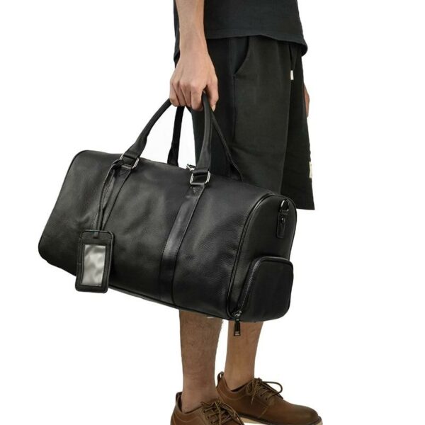 The Asta Weekender | Handcrafted Leather Duffle Bag - Image 4