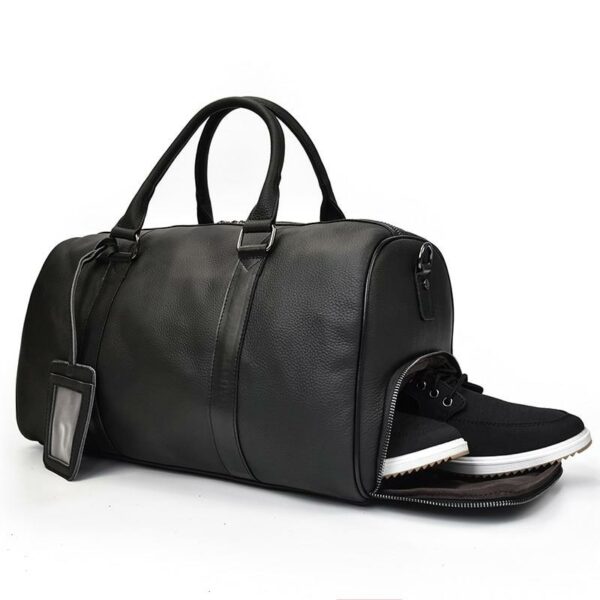 The Asta Weekender | Handcrafted Leather Duffle Bag - Image 3