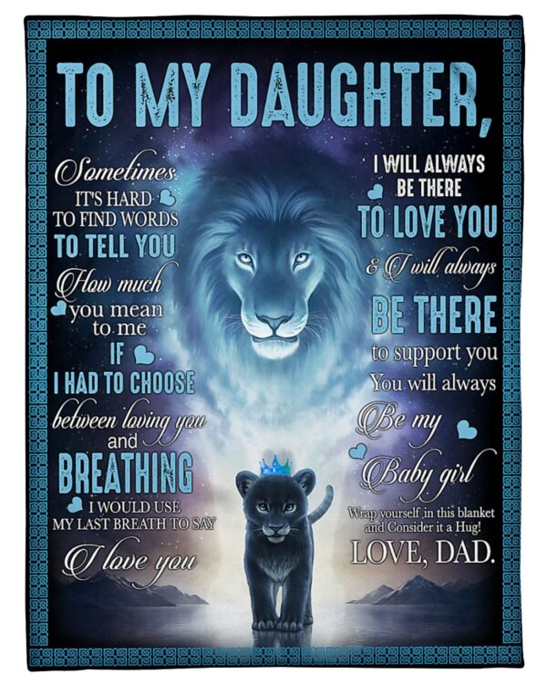 A Letter To My Daughter Blanket BS284