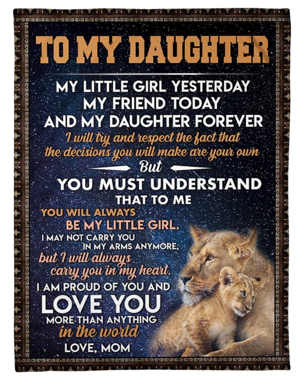 A Letter To My Daughter Blanket BS279