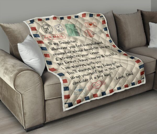 A Letter To My Daughter Quilt BS299 - Image 2