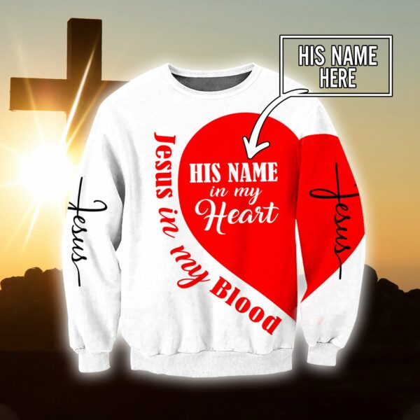 Christian Clothing: "Premium Jesus Customize Name 3d All Over Printed Couple Shirts" - Image 5